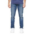 Stone Wash - Side - Crosshatch Mens Buraca Slim Jeans