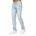 Light Wash - Side - Crosshatch Mens Buraca Slim Jeans