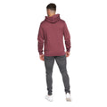 Wine - Back - Duck and Cover Mens Hillman Hoodie