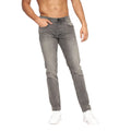 Light Grey Wash - Front - Crosshatch Mens Malcolm Slim Jeans