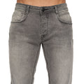 Light Grey Wash - Side - Crosshatch Mens Malcolm Slim Jeans