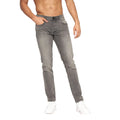 Light Grey Wash - Side - Crosshatch Mens Malcolm Slim Jeans