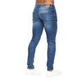 Stone Wash - Side - Crosshatch Mens Malcolm Slim Jeans