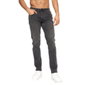Dark Charcoal - Front - Crosshatch Mens Malcolm Slim Jeans