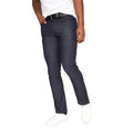 Raw Wash - Front - Crosshatch Mens Cadman Straight Jeans
