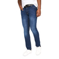 Stone Wash - Front - Crosshatch Mens Cadman Straight Jeans