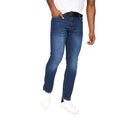 Stone Wash - Side - Crosshatch Mens Cadman Straight Jeans