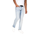 Light Wash - Side - Crosshatch Mens Cadman Straight Jeans