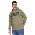 Olive - Front - Duck and Cover Mens Quantour Hoodie