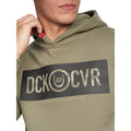 Olive - Side - Duck and Cover Mens Quantour Hoodie