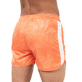 Orange - Back - Crosshatch Mens Salsola Swim Shorts