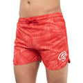 Red - Front - Crosshatch Mens Salsola Swim Shorts