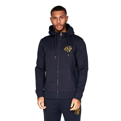 Navy - Front - Crosshatch Mens Bradleys Tracksuit