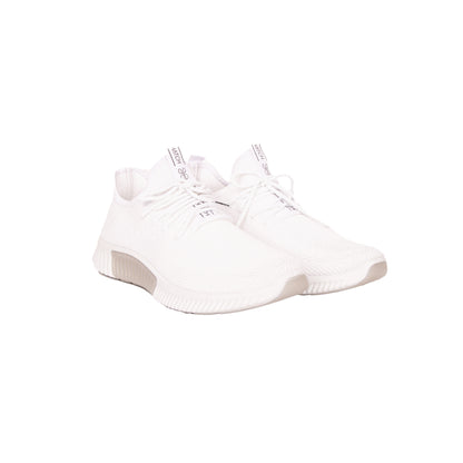 White - Front - Crosshatch Mens Rideout Trainers