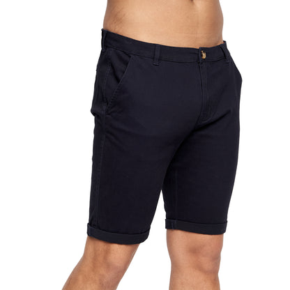 Navy - Front - Crosshatch Mens Sinwood Chino Shorts