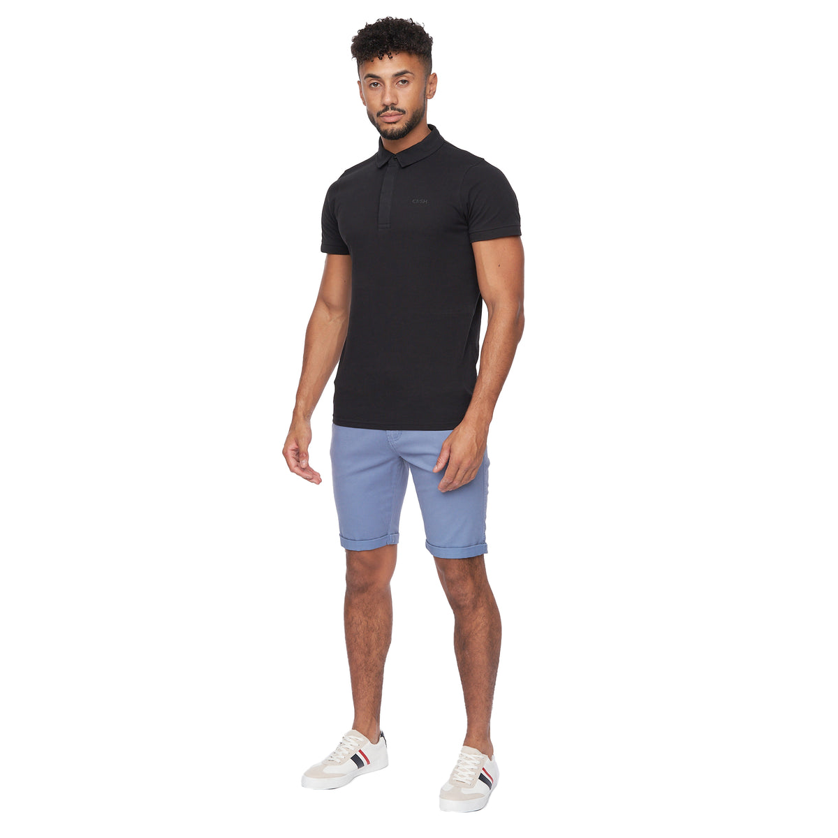 Pale Blue - Lifestyle - Crosshatch Mens Sinwood Chino Shorts