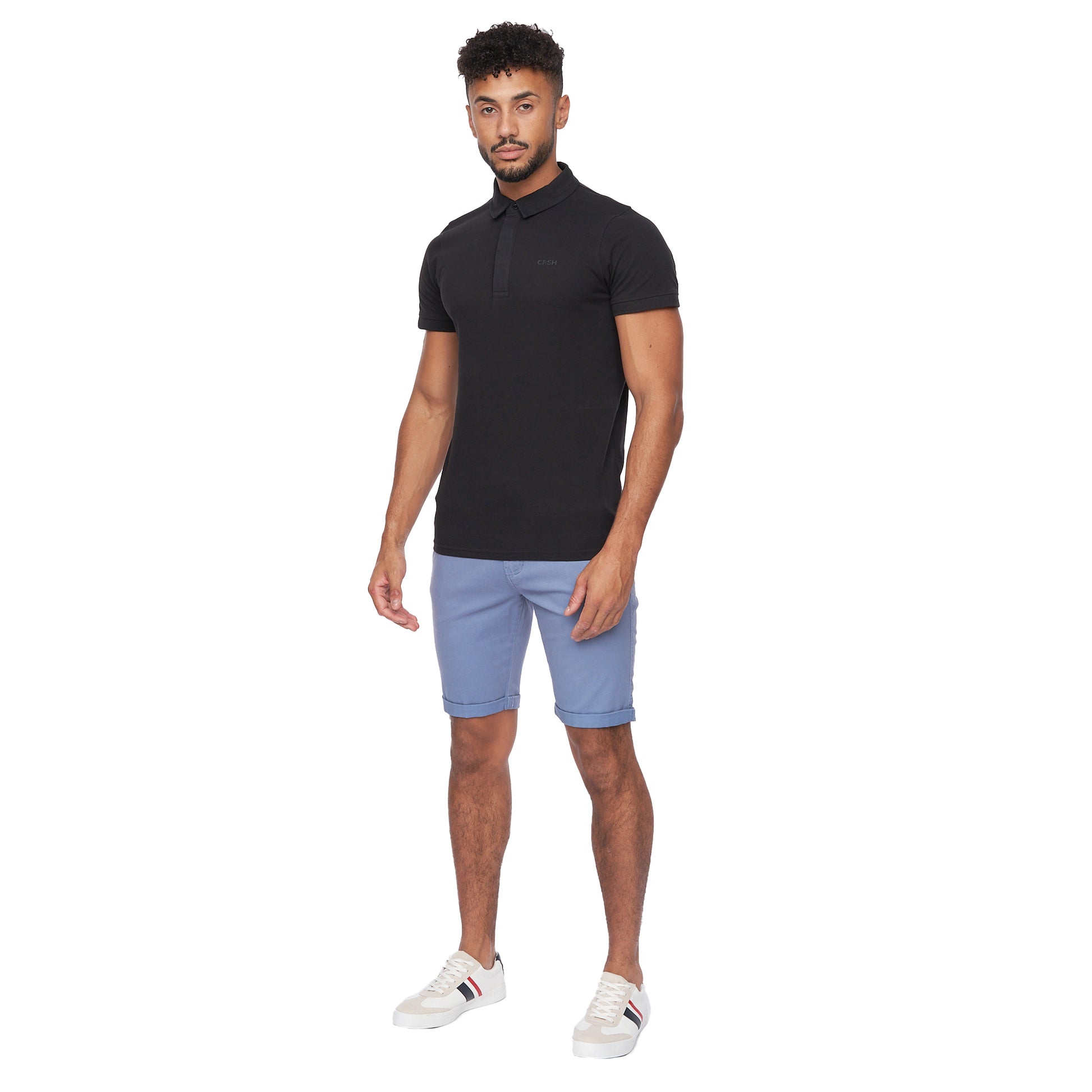 Pale Blue - Lifestyle - Crosshatch Mens Sinwood Chino Shorts