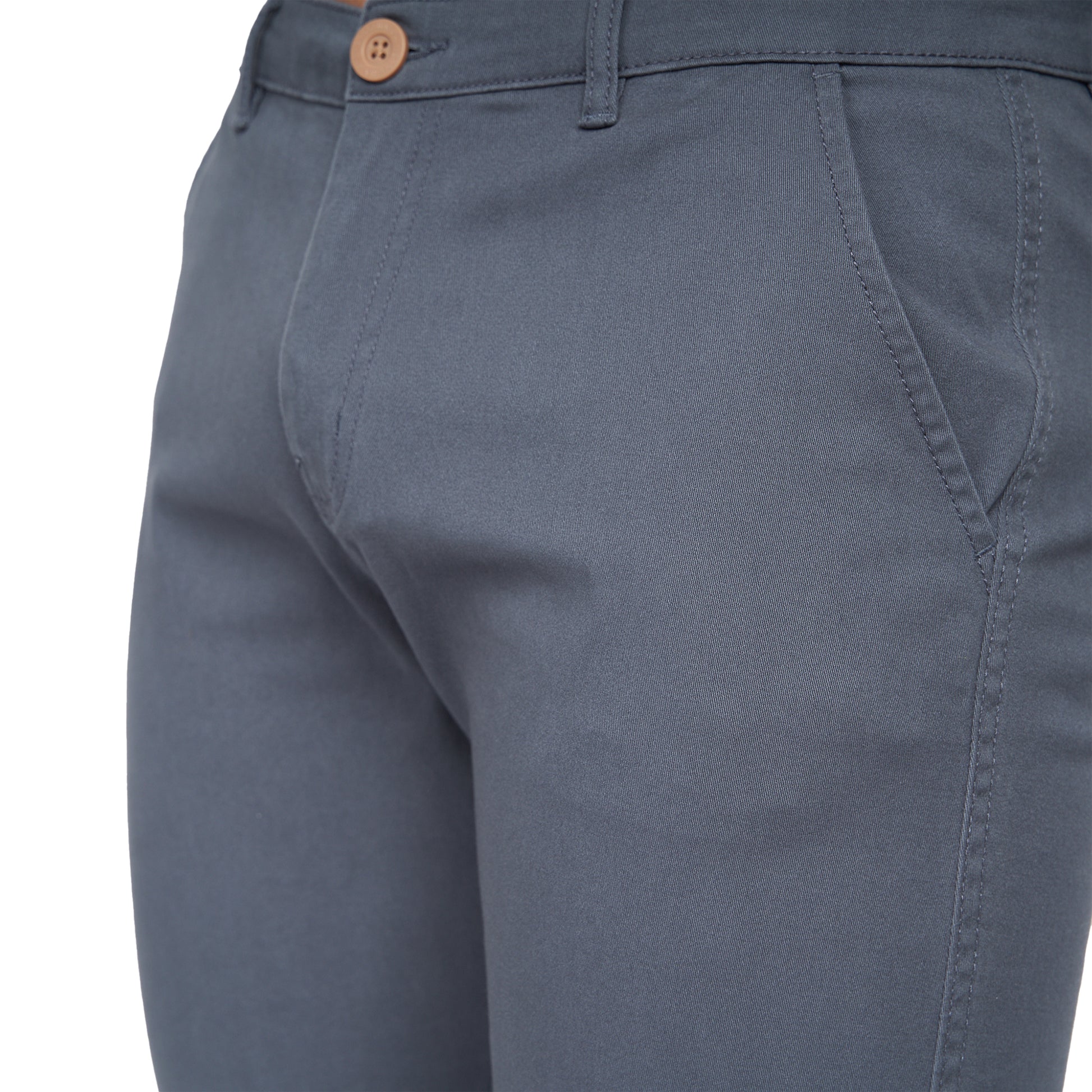 Petrol - Close up - Crosshatch Mens Sinwood Chino Shorts
