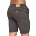 Charcoal - Back - Crosshatch Mens Sinwood Chino Shorts