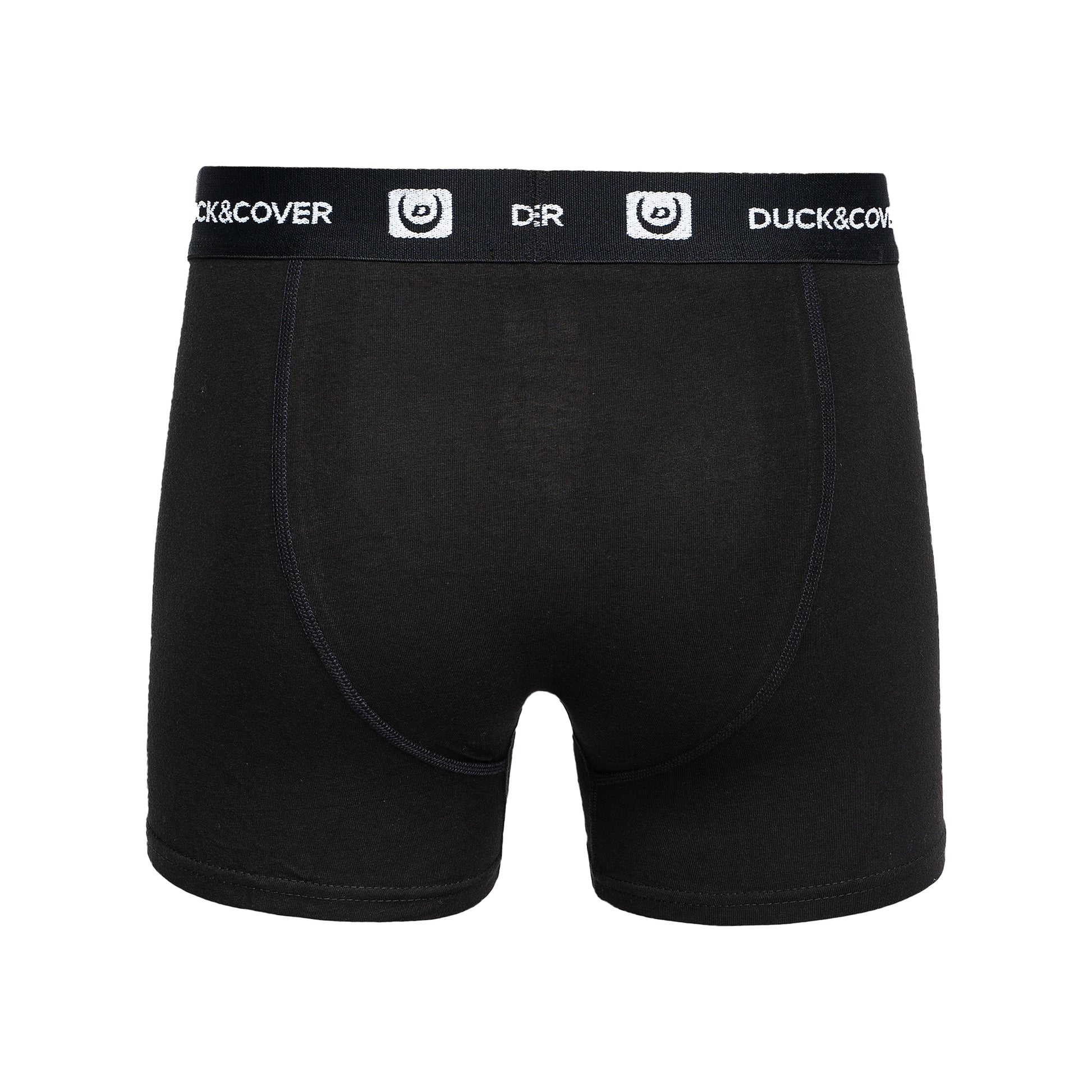 Black-White - Back - Duck and Cover Mens Villani Boxer Shorts (Pack of 3)