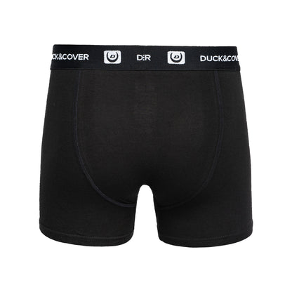Black-White - Back - Duck and Cover Mens Villani Boxer Shorts (Pack of 3)