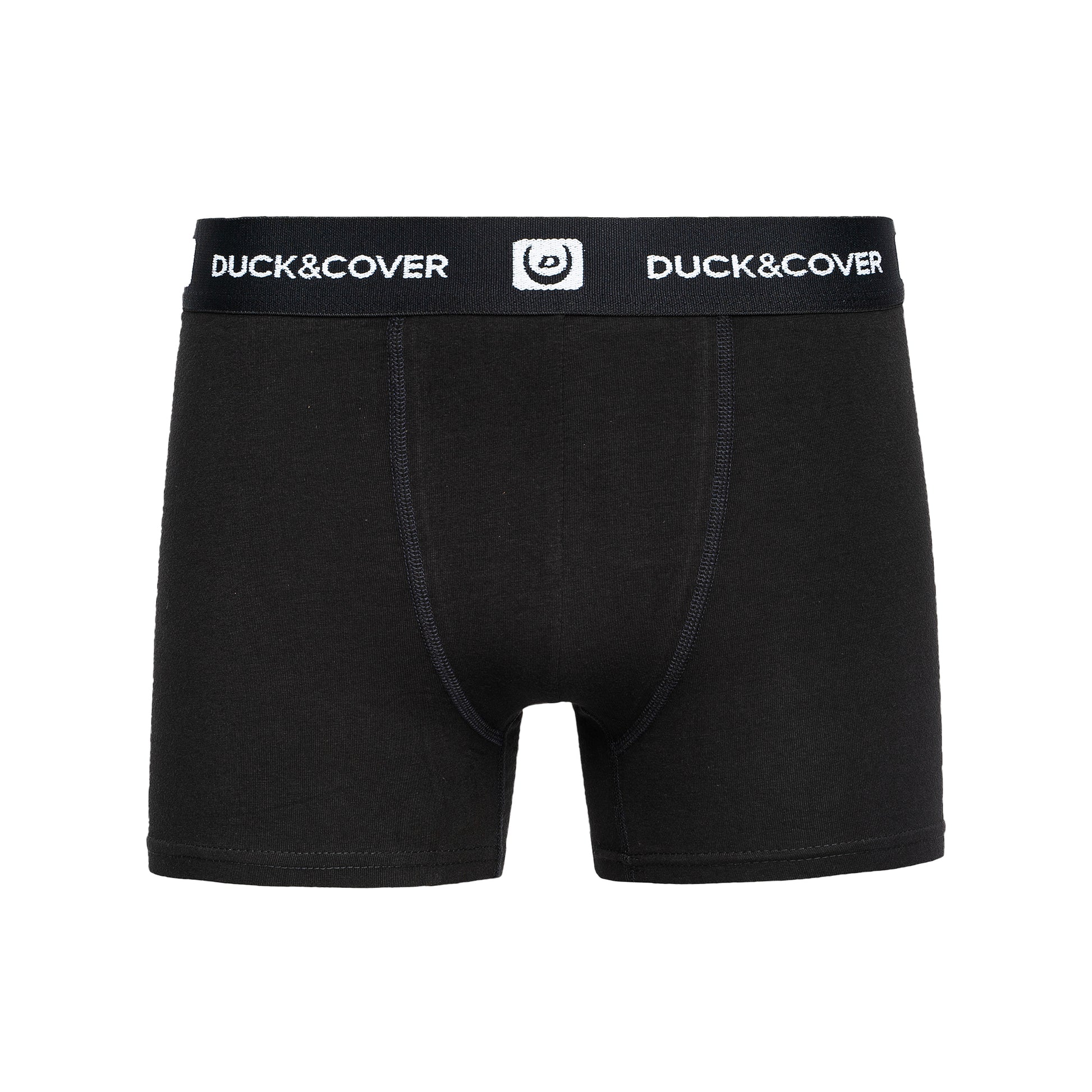 Black-White - Side - Duck and Cover Mens Villani Boxer Shorts (Pack of 3)