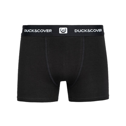 Black-White - Side - Duck and Cover Mens Villani Boxer Shorts (Pack of 3)