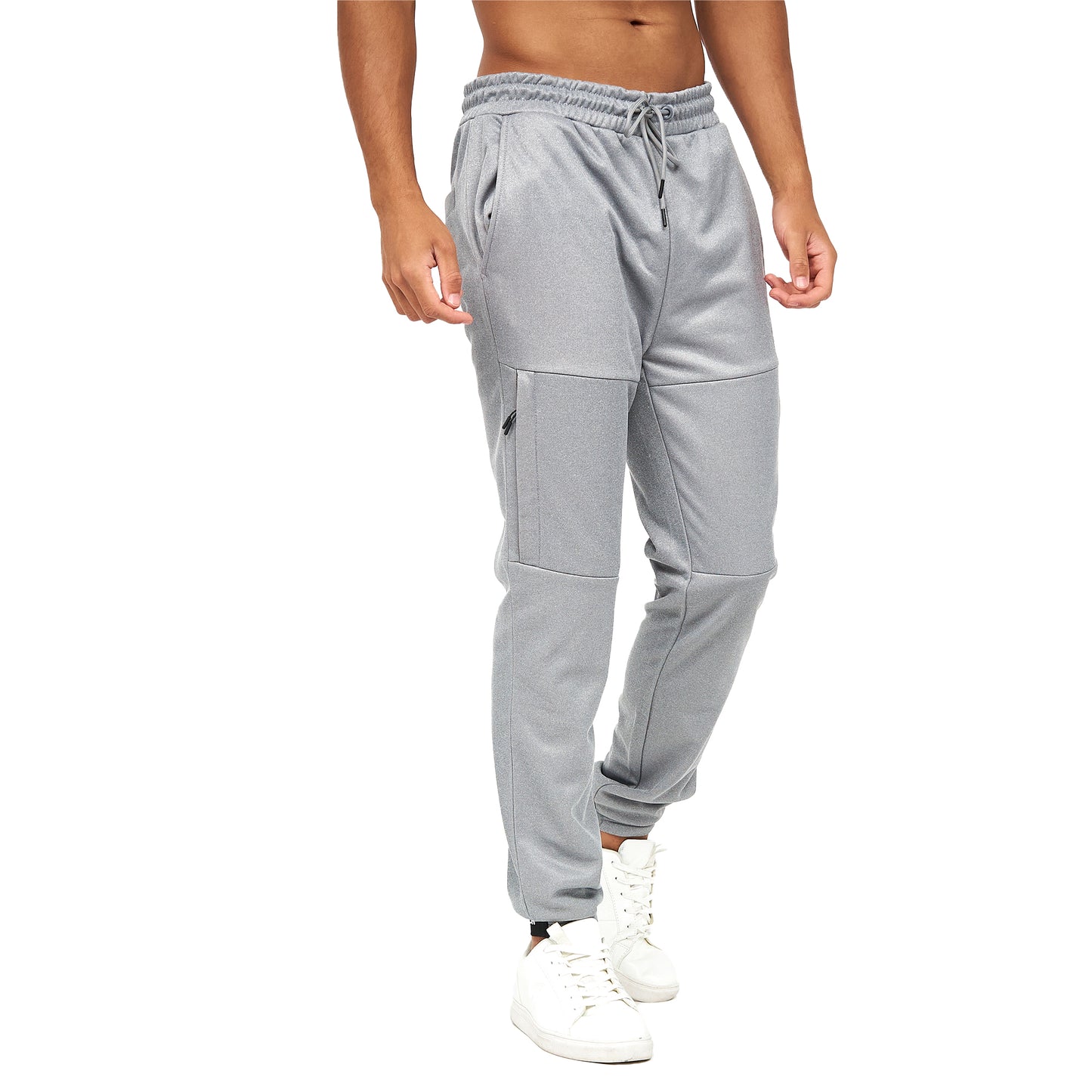 Charcoal - Front - Crosshatch Mens Langtons Tracksuit Bottoms