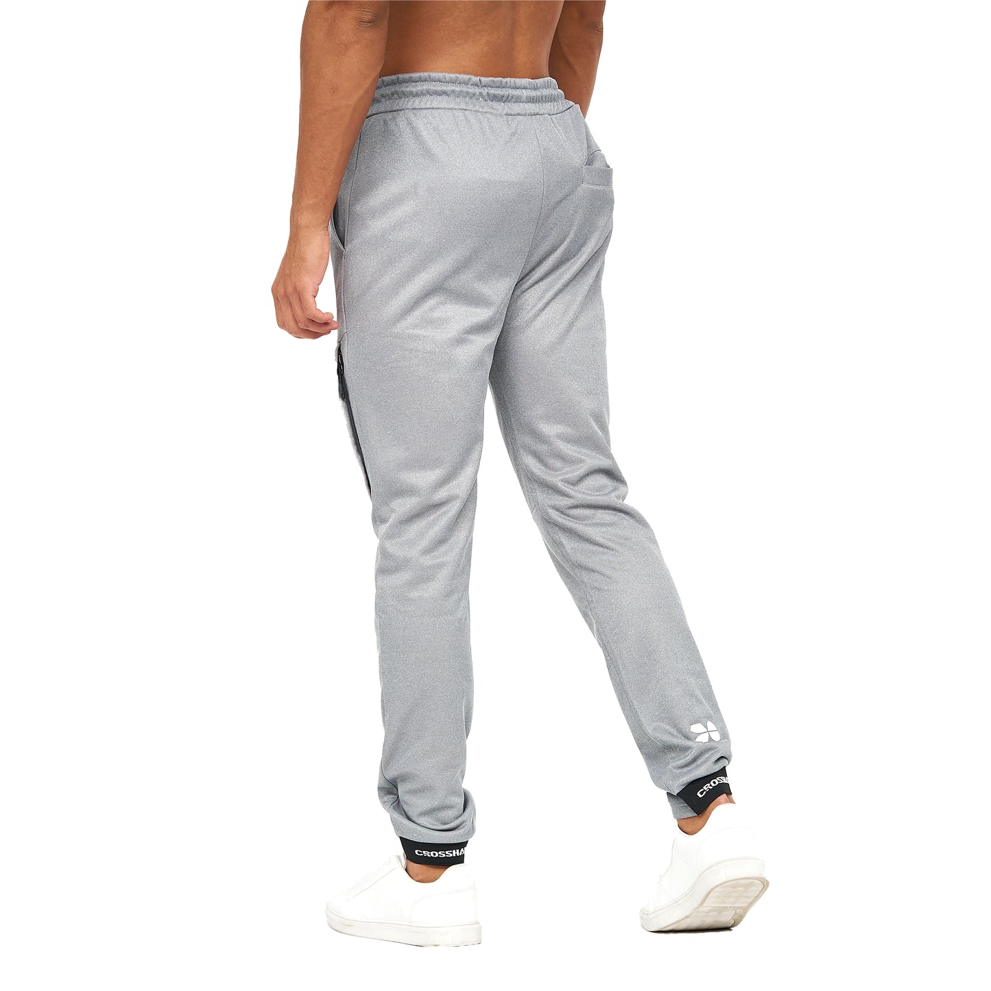 Charcoal - Lifestyle - Crosshatch Mens Langtons Tracksuit Bottoms