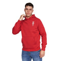 Red - Front - Duck and Cover Mens Lenta Hoodie