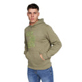 Olive - Side - Duck and Cover Mens Pecklar Hoodie