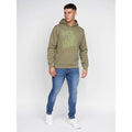 Olive - Pack Shot - Duck and Cover Mens Pecklar Hoodie