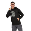Black - Side - Duck and Cover Mens Pecklar Hoodie