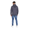 Navy - Back - Duck and Cover Mens Pecklar Hoodie