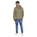 Olive - Back - Duck and Cover Mens Pecklar Hoodie