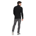 Black - Back - Duck and Cover Mens Firegards Knitted Jumper