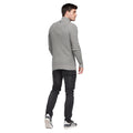 Grey Marl - Back - Duck and Cover Mens Firegards Knitted Jumper