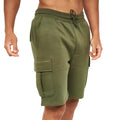 Dark Olive - Front - Crosshatch Mens Seagaro Cargo Shorts