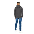 Charcoal Marl - Back - Duck and Cover Mens Billmoore Hoodie