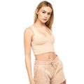 New Stone - Front - Juice Womens-Ladies Mazey Cropped Vest Top