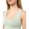 Sage - Side - Juice Womens-Ladies Mazey Cropped Vest Top
