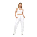 White - Pack Shot - Juice Womens-Ladies Mazey Cropped Vest Top