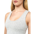 Grey Marl - Side - Juice Womens-Ladies Mazey Cropped Vest Top
