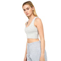 Grey Marl - Lifestyle - Juice Womens-Ladies Mazey Cropped Vest Top