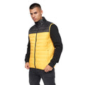 Yellow - Front - Crosshatch Mens Presnell High-Neck Gilet