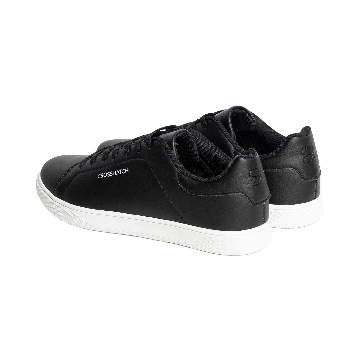 Black - Back - Crosshatch Mens Judas Trainers