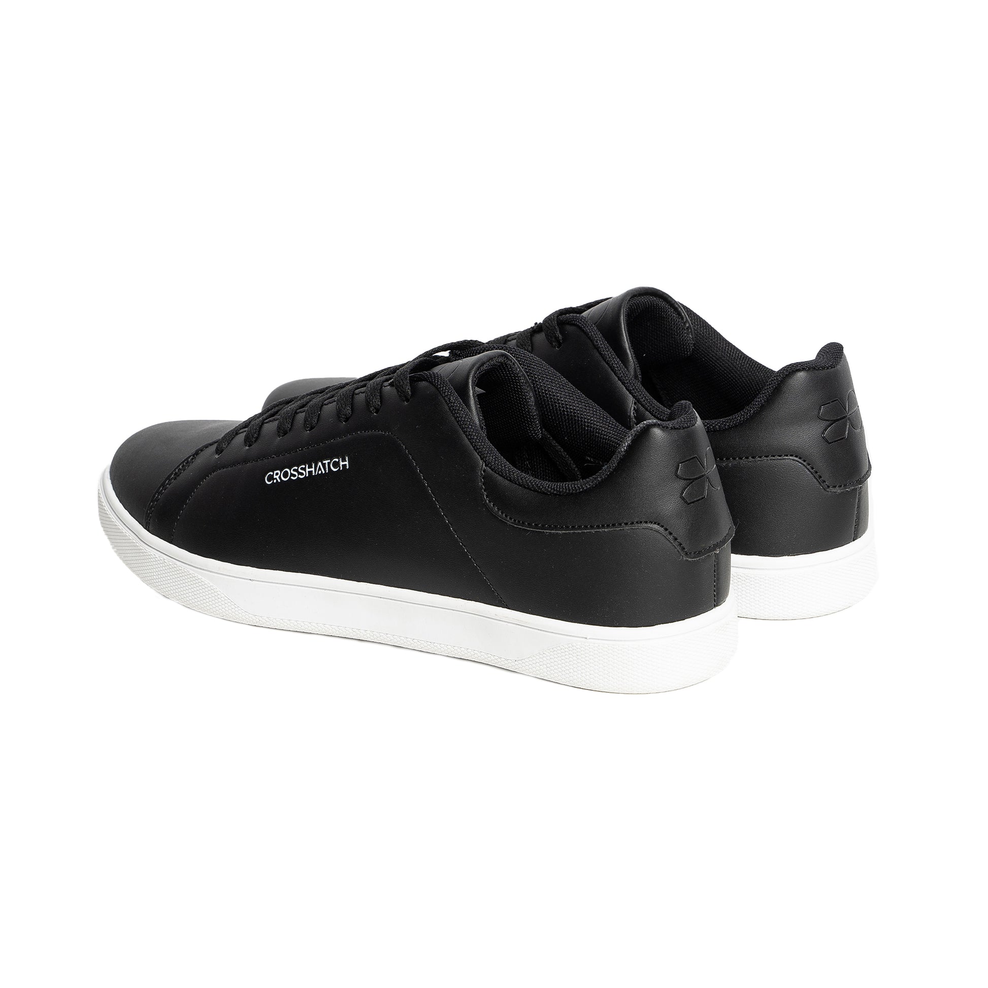 Black - Back - Crosshatch Mens Judas Trainers