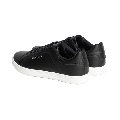 Black - Back - Crosshatch Mens Judas Trainers