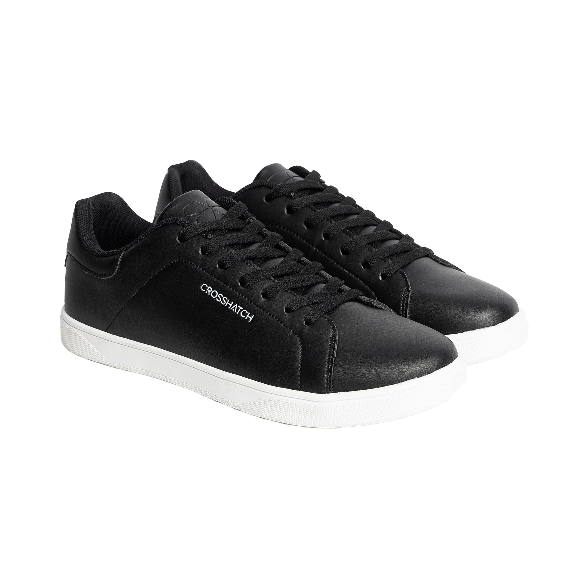 Black - Front - Crosshatch Mens Judas Trainers