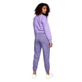Purple - Back - Juice Womens-Ladies Catalina Crew Neck Crop Sweatshirt